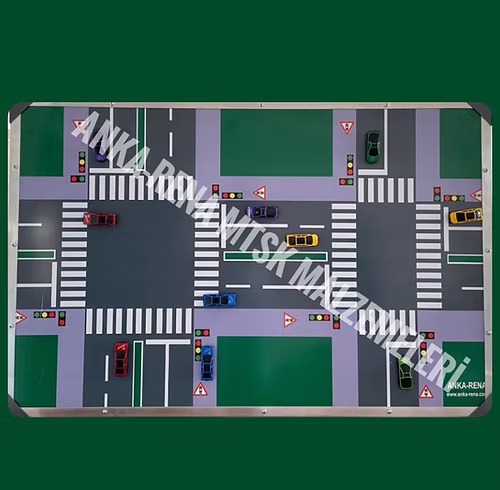 Araba görselli kavşak panosu